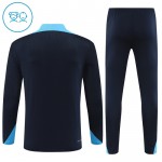Kinder Chelsea Training Sweatshirts Viertelreißverschluss 2024-25 Schwarze